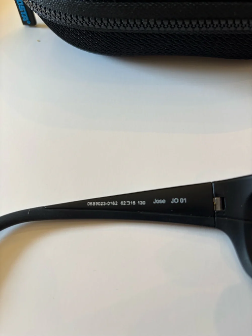 Costa Jose JO 01 Sunglasses in Black with Blue Zip Case Accent